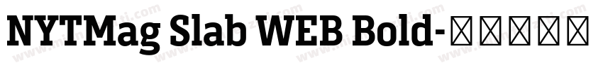 NYTMag Slab WEB Bold字体转换